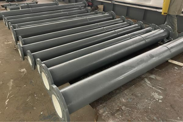 電廠用耐磨陶瓷管道在加工